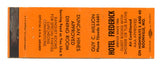 Frederick Hotel, Boonville, MO Matchbook Cover