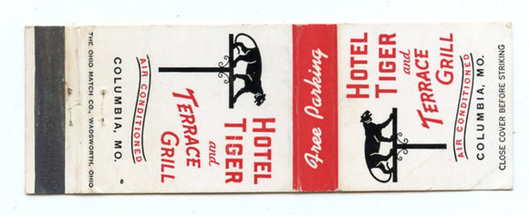 Tiger Hotel, Columbia, MO Matchbook Cover