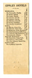 Elms Hotel, Excelsior Springs, MO, Fontenelle Hotel, Omaha, NE Matchbook Cover