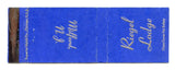 Riegel Lodge, Milford, NJ Matchbook Cover