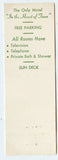 Saxony Hotel, Atlantic City, NJ Matchbook Cover