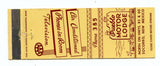 Pueblo Motor Lodge, Socorro, NM Matchbook Cover