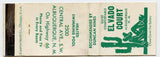 El Vado Court, Albuquerque, NM Matchbook Cover