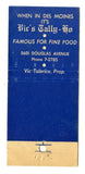 Tally-Ho Restaurant, Des Moines, IA Matchbook Cover