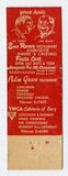 San Remo Restaurant, Highland, IN Matchbook Cover