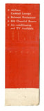 Belmont Plaza Hotel, New York, NY Matchbook Cover