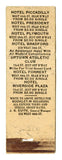 Dreier Hotels, New York, NY Matchbook Cover