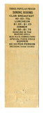 McAlpin Hotel, New York, NY Matchbook Cover
