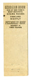 Piccadilly Hotel, New York, NY Matchbook Cover