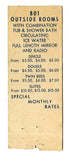 Lexington Hotel, New York, NY Matchbook Cover