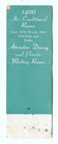 Manhattan Hotel, New York, NY Matchbook Cover
