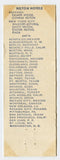 Hilton Hotels, New York, NY Matchbook Cover