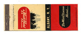 De Witt Clinton Hotel, Albany, NY Matchbook Cover