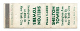 Shelton Towers, New York, NY Matchbook Cover