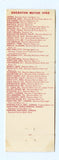 Sheraton Motor Inns Matchbook Cover