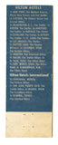 Waldorf Astoria Hotel, New York, NY Matchbook Cover