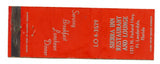 Sierra Inn Restaurant and Lounge, Ft. Lauderdale, FL Matchbook Cover