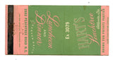 Hart's Peachtree Restaurant, Atlanta, GA Matchbook Cover