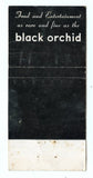 Black Orchid, Chicago, IL Matchbook Cover