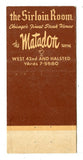 Stock Yard Inn, Chicago, IL Matchbook Cover