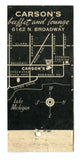Carson's Restaurant, Chicago, IL Matchbook Cover