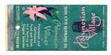 Polynesian Village, Edgewater Beach Hotel, Chicago, IL Matchbook Cover