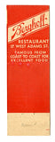 Berghoff Restaurant, Chicago, IL Matchbook Cover