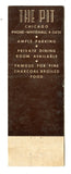 The Pit Restaurant, Chicago, IL Matchbook Cover