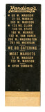 Harding's Restaurants, Chicago, IL Matchbook Cover