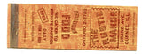 Rustic Manor, Gurnee, IL Matchbook Cover