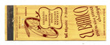 El Bianco Restaurant, Chicago, IL Matchbook Cover