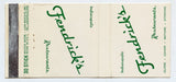 Fredrick's Restaurants, Indianapolis, IN Matchbook Cover