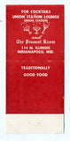 Fredrick's Restaurants, Indianapolis, IN Matchbook Cover