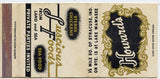Howard's Restaurant, Syracuse, IN Matchbook Cover