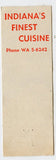 Keys Restaurant, Indianapolis, IN Matchbook Cover