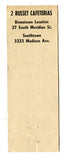Russet Cafeterias, Indianapolis, IN Matchbook Cover