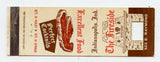 Fireside Restaurant, Indianapolis, IN Matchbook Cover