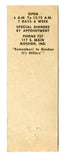 Millers' Restaurant, Goshen, IN Matchbook Cover