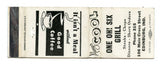 One Oh! Six Grill, Edinburg, IN Matchbook Cover
