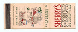 Sherry's Restaurant, Des Moines, IA Matchbook Cover