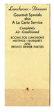 Broussard's Restaurant, New Orleans, LA Matchbook Cover