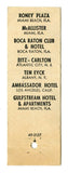 Northampton Hotel & Wiggins Old Tavern, Northampton, MA Matchbook Cover