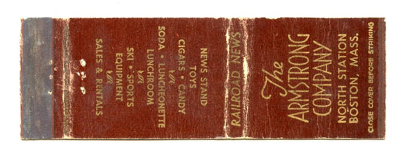 Armstrong Company, Boston, MA Matchbook Cover