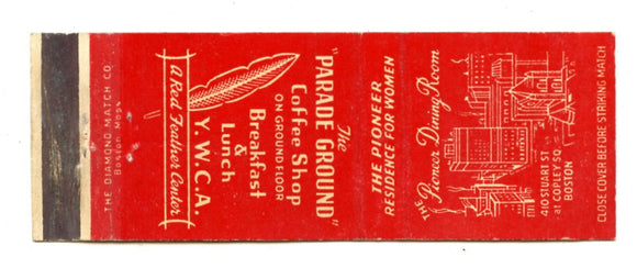 Y.W.C.A., Boston, MA Matchbook Cover