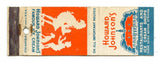 Howard Johnson's Restaurants and Ice Cream Shops Matchbook Cover