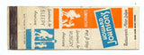 Howard Johnson's Restaurants and Motor Lodges Matchbook Cover
