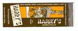 Harry's Restaurant, Minneapolis, MN Matchbook Cover