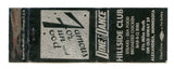 Hillside Club, Alexandria, MN Matchbook Cover