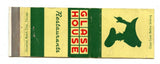 Glass House Restaurants Matchbook Cover