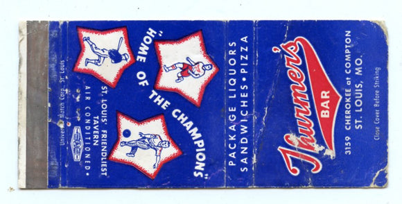 Thurmer's Bar, St. Louis, MO Matchbook Cover